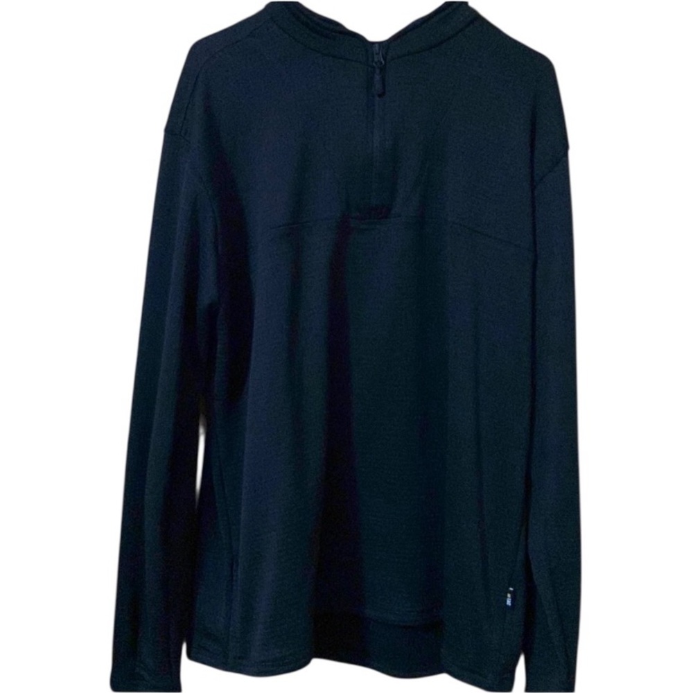 M-Tac Black Waffle Mesh Fleece Quarter Zip Pullover XXL